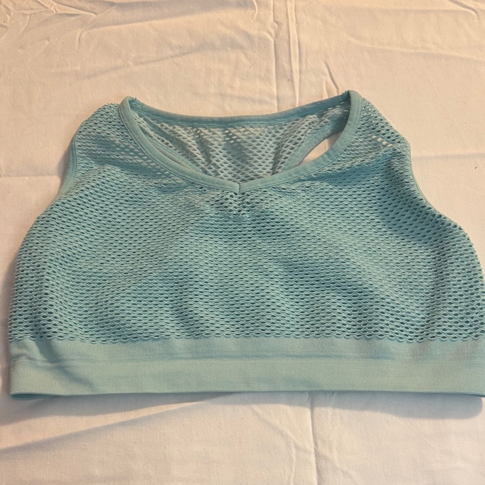 Livi size 14/16 Light Blue Mesh Sports Bra‎